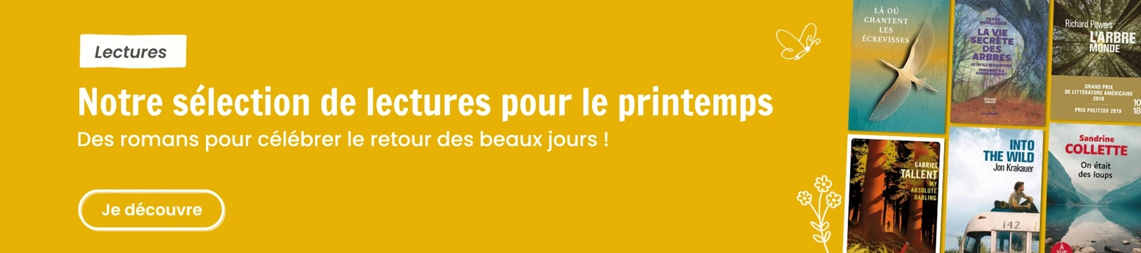 Notre sélection de lectures pour le printemps | Des lectures pour célébrer le retour des beaux jours !