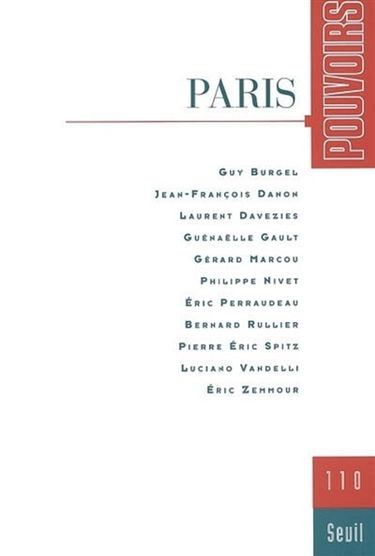 Pouvoirs, n° 110. Paris