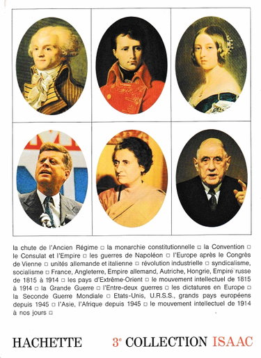 Couverture de 1789-1970 l'époque contemporaine 3e collection isaac