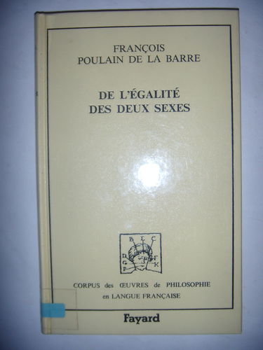 De l'égalité des deux sexes : 1673