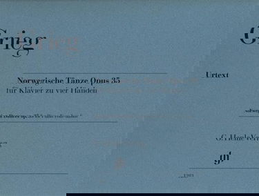 Danses norvégiennes Opus 35 --- Piano à 4 Mains