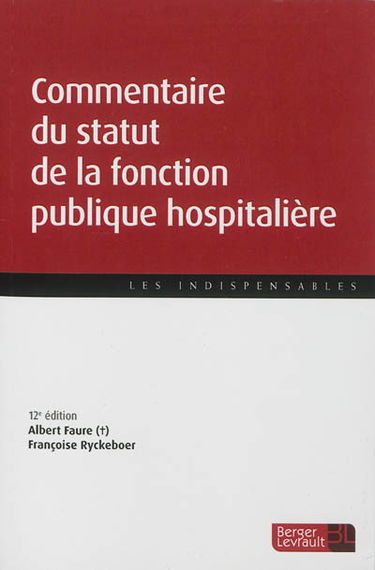 Commentaire du statut de la fonction publique hospitalière