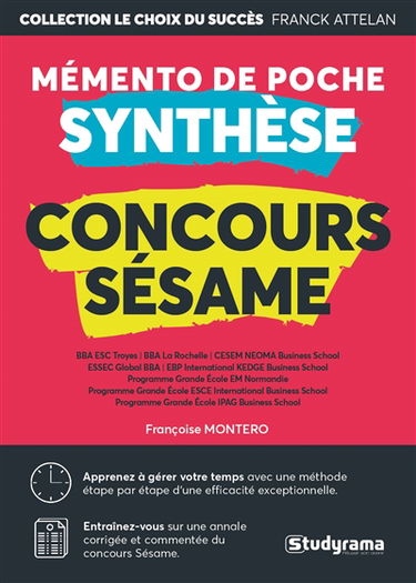 Sésame : synthèse : mémento de poche