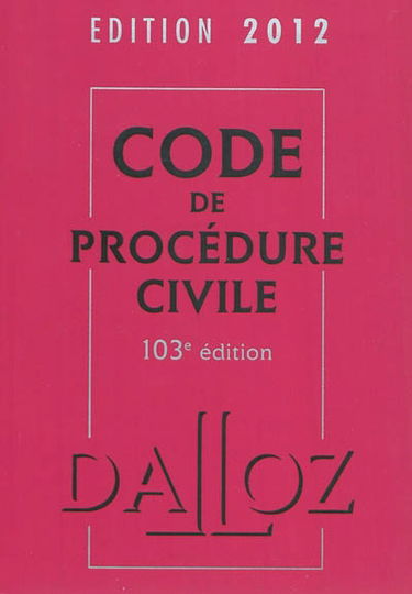 Code de procédure civile 2012