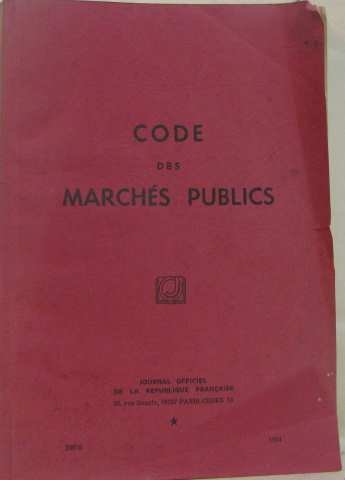 Code des marchés publics
