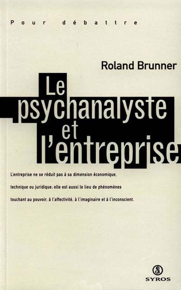 Le psychanalyste et l'entreprise