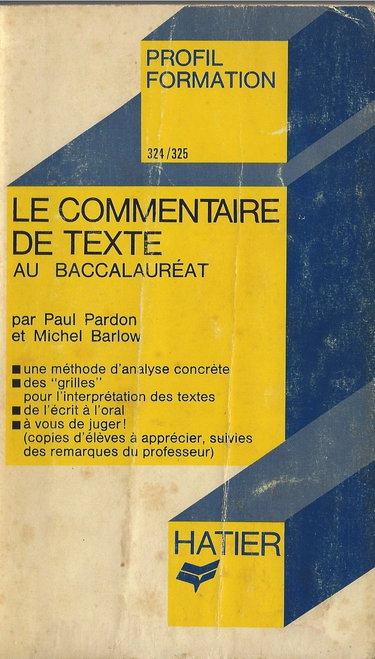 Le commentaire de texte au baccalauréat