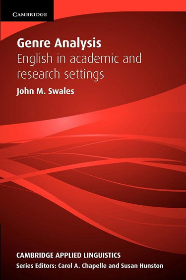 Couverture de Genre Analysis: English in Academic and Research Settings