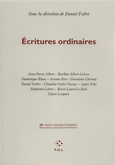 Ecritures ordinaires
