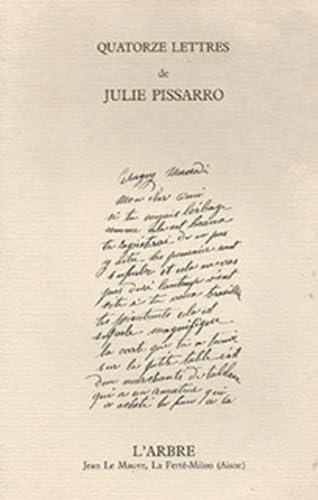 Quatorze lettres de Julie Pissarro