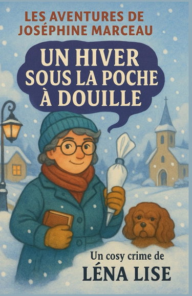 Couverture de Les aventures de Joséphine Marceau un hiver sous la poche à douille: Un meurtre glacé, un village brisé, une vérité qui fond sous la neige…
