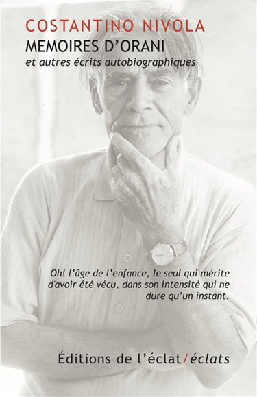 Couverture de Mémoires d'Orani : et autres écrits autobiographiques