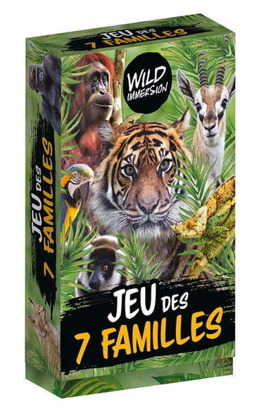 Couverture de Wild immersion : boîte de cartes : jeu des 7 familles