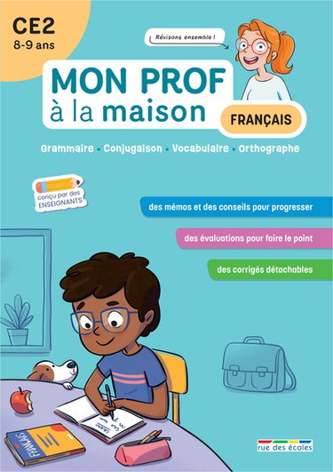 Couverture de Français CE2, 8-9 ans : grammaire, conjugaison, vocabulaire, orthographe
