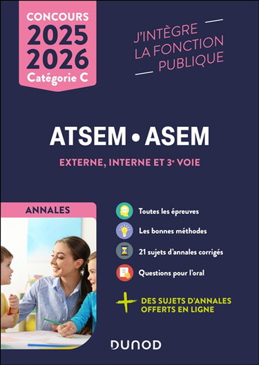 ATSEM, ASEM, externe, interne et 3e voie : annales : catégorie C, concours 2025-2026