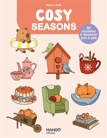 Couverture de Cosy seasons : 60 modèles à dessiner pas à pas
