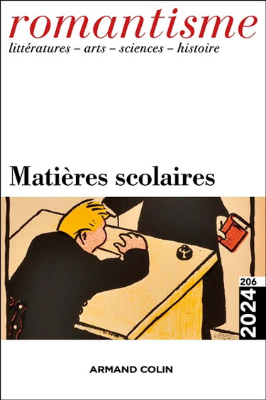 Couverture de Romantisme, n° 206. Matières scolaires