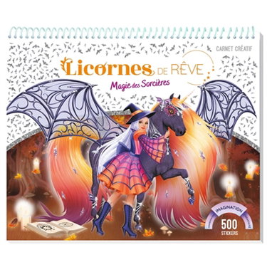 Couverture de Licornes de rêve : Carnet créatif : Magie des sorcières