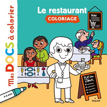 Le restaurant : coloriage