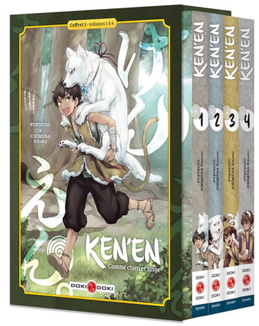 Ken'en : comme chien et singe : coffret volumes 1 à 4
