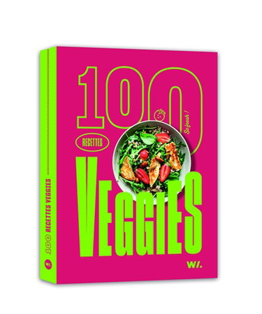 Couverture de 100 recettes veggies par Collectif