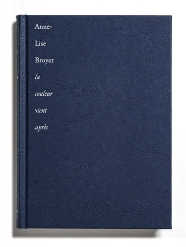 La couleur vient après