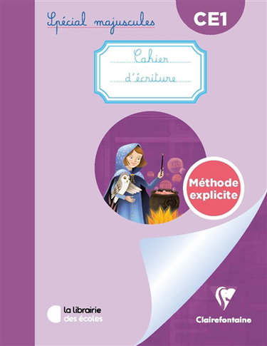 Cahier d'écriture CE1 : spécial majuscules : méthode explicite