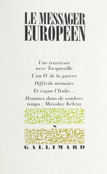 Messager européen (Le), n° 8