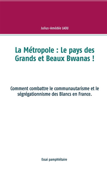 Couverture de La Métropole : Le pays des Grands et Beaux Bwanas ! : Comment combattre le communautarisme et le ségrégationnisme des Blancs en France.