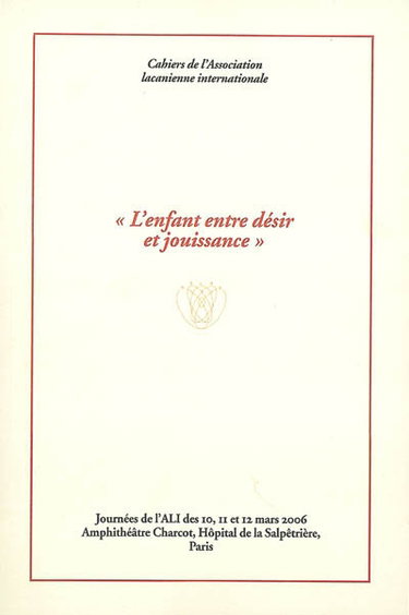 Couverture de L'enfant entre désir et jouissance