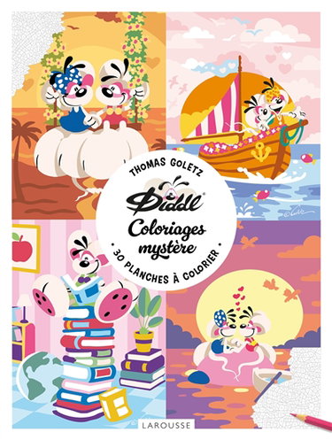 Couverture de Diddl : coloriages mystère : 30 planches à colorier