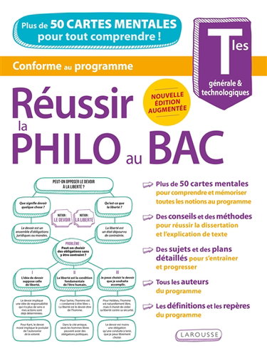 Réussir la philo au bac en cartes mentales : terminales générale & technologiques