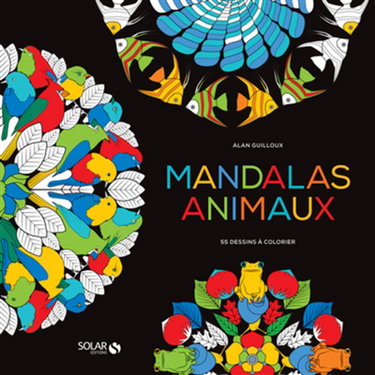 Mandalas animaux : 55 dessins à colorier