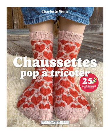 Couverture de Chaussettes pop à tricoter : 25 motifs jacquard en couleurs
