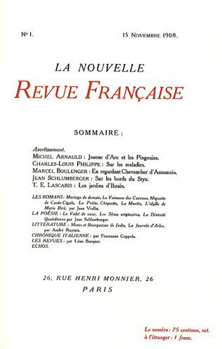 Nouvelle revue française, n° 1