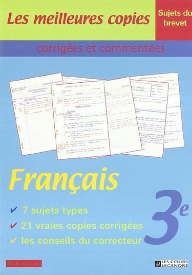 Couverture de Français : 3e par Collectif