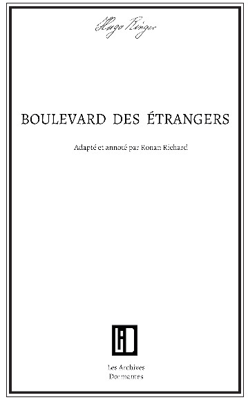 Couverture de Boulevard des étrangers