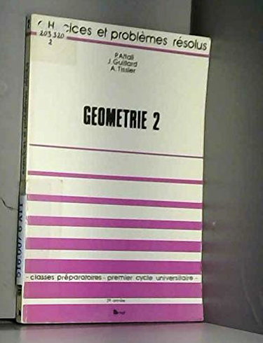 Couverture de Mathématiques, exos résolus, géométrie 2