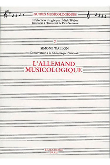 Couverture de L'Allemand musicologique