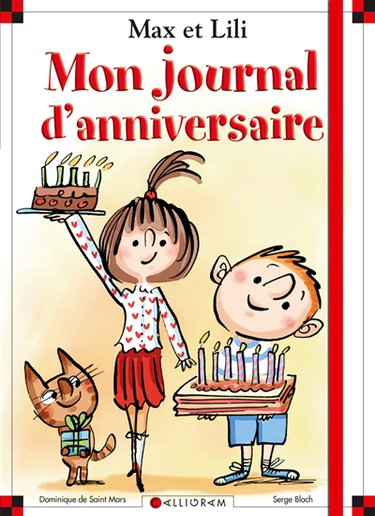 Couverture de Mon journal d'anniversaire Max et Lili par Dominique de Saint-Mars