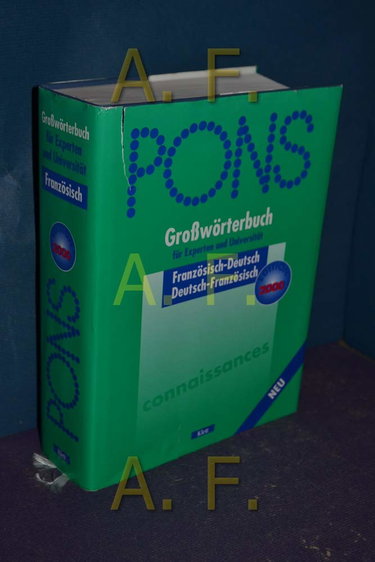 Couverture de Pons Grossworterbuch Fur Experten Und Universtat. Ohne Daumenregister par Collectif