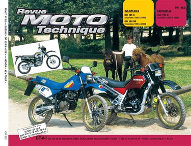 Revue moto technique, n° 62.2. Suzuki DR 125S/Honda XLV 750 RD et RF