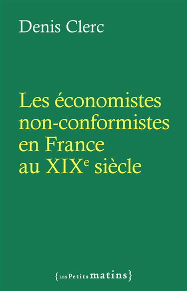 Couverture de Les économistes non-conformistes en France au XIXe siècle