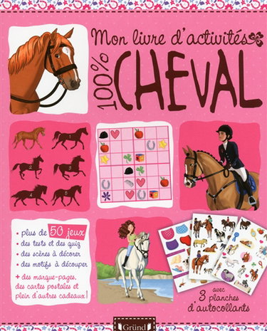 Mon livre d'activités 100 % cheval