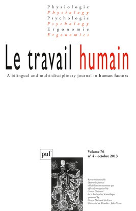 Travail humain (Le), n° 4 (2013)