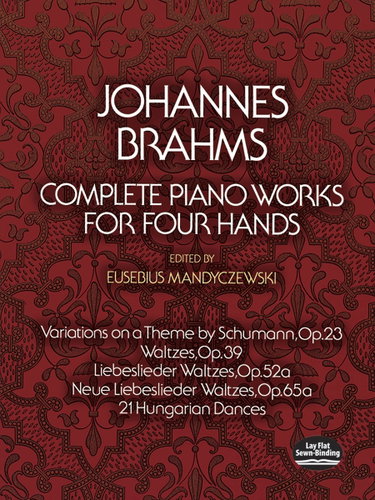 Couverture de Intégrale des oeuvres pour piano à 4 mains - Piano 4Ms par Brahms