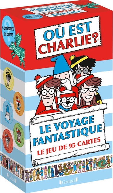 Couverture de Où est Charlie ? : le voyage fantastique : le jeu de 95 cartes