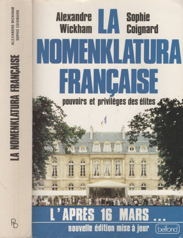Couverture de La nomenklatura française : pouvoirs et privilèges des élites