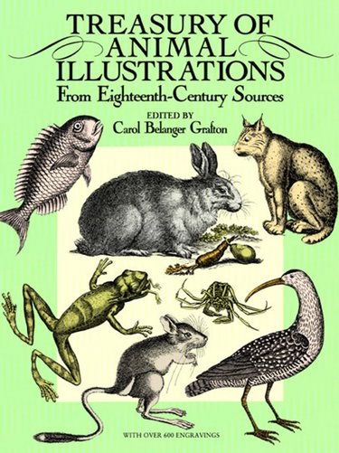 Couverture de Treasury of Animal Illustrations: From Eighteenth-Century Sources