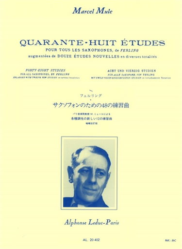 Couverture de 48 Quarante huit études pour tous les saxophones, d'après Ferling